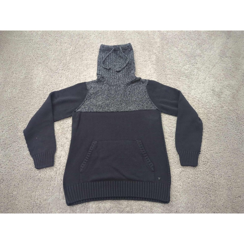 Guess Sweater Mens Medium Black Pullover Turtleneck Long Sleeve Knit